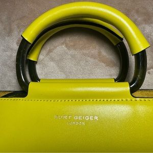 Kurt Geiger bag in lime green worn once ***SOLD in consignment shop